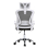 Living And Home (White + Black) Swivel Office Chair with Headrest 4