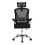 Living And Home (Black) Swivel Office Chair with Headrest 2
