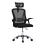 Living And Home (Black) Swivel Office Chair with Headrest 1