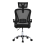 Living And Home (Black) Swivel Office Chair with Headrest 3