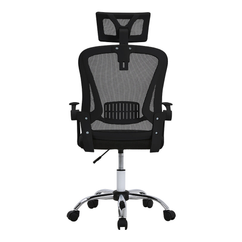 Living And Home (Black) Swivel Office Chair with Headrest 2