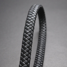 Approx :12*6mm Wide Braided Leather Cords for Jewerly Bracelets Making DIY Leather Lace Thong for Bangles Men