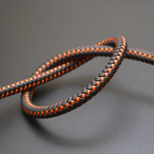 1 Meter Approx 8mm Braid Leather Strings Rope Cords with Nylon Rope Leather Cords for Jewerly Bracelets Hot Selling Pormotion