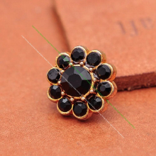 10pcs 14mm Sparkling Rhinestone Crystal Floral Concho Screwback For Leathercraft Belt Saddle Luggage Bag Accessories