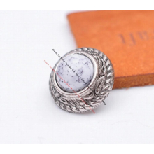 10pcs Antique Silver Big Turquoise Bead Rope Side Flower Carved Leathercraft Horse Saddle Tack Bridle Concho Screwback