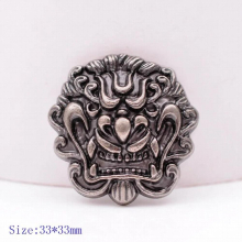 10pcs 33*33mm Chinese Dragon Head Leather Craft Button Decoration Studs Set Wallet Horse Saddles Keychian Conchos Screw Back