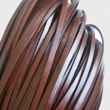 10Yards 5mm Flat Leather Cord Coffee 5x2mm Flat Leather Bracelet Jewelry Material for Jewelry Making Findings