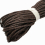 130 Yards/Bundle Brown 2.5mm Round Braided Hemp Strap Half Cotton Macrame Cords 2
