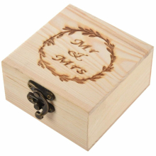 Wedding Supplies Rustic Wedding Wood Romantic Ring Box Holder Mr Mrs Letter Wedding Ring Bearer Box Jewelry
