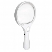 3 Bright LED Lights 3X 4.5X 25X Power Handheld Reading Magnifying Glass with Light- Ideal for Reading Small Prints, Map, Coins,