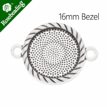 16mm Antique Silver Plated blanks for bracelet,cuff bracelet blank,bracelet blank,bracelet bezel,zinc alloy,Sold 20pcs/lot-C3774