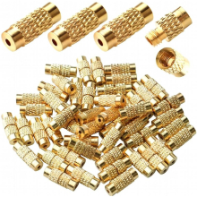 50pcs Golden Plated Screw Twist Clasps Brass Barrel Tube Fastener Buckle Cord End Caps for DIY Bracelet Jewelry Making Supplies