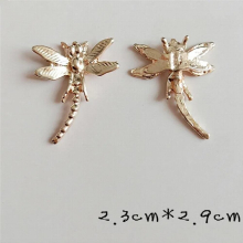 10 PCS Metal Alloy KC Dragonfly Pendant Charms Findings For Jewelry Making