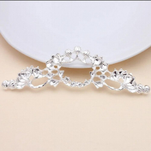 10 PCS 30x103mm KC Gold/Silver Plated Flowers Retro Metal Alloy Headwear Accessories For Jewelry Making DIY Component