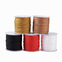 5Rolls 100m/roll 1mm Nylon Cord Threads Mixed Colors Macrame Thread String Braided Rope For Bracelet Beading DIY Jewelry Making