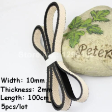 5pcs/lot 10mm Flat Leather Cord, Leather String for necklace DIY Jewelry Making Accessories K01813