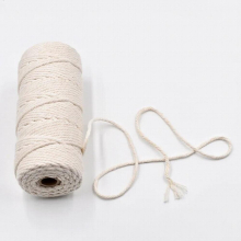 100M Macrame Rope Twisted String Cotton Cord For Natural Beige Rope DIY Craft Knitting Christmas Wedding Deco Gift