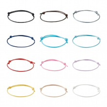 120Pcs 1.5mm Multicolor Waxed Polyester Cord Adjustable Bracelet Rope for Women DIY Jewelry Making Supplies Accessories