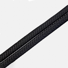 1Meter 10x5mm Flat Leather Cord Brown Braided String Rope for DIY Bracelet Jewelry Making Findings