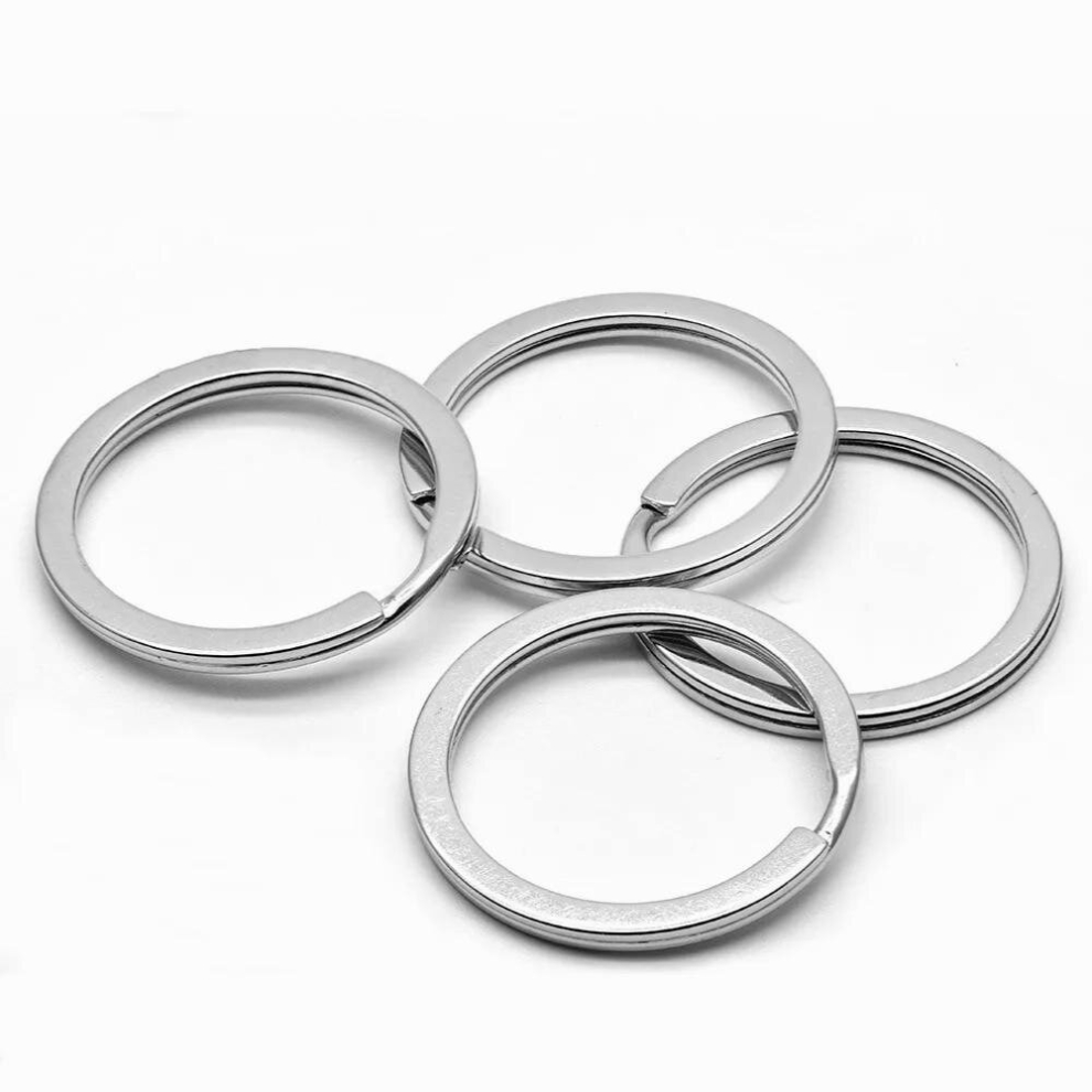 12Pcs Keyring Rings Key Ring Rustproof, Dog Tag Ring Flat Key Rings Rings Split Keyrings For Home Car Keys Attachment 885668107694