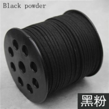 100 yards/diy jewelry accessories wire 3mm surface powder velvet leather cord