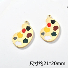 4pcs Alloy brush palette pendant diy earring accessories material accessories.