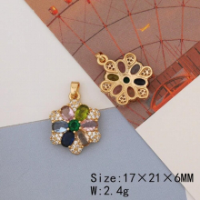 10Pcs Necklace Pendant/Jewelry Accessories/Flower Shape/Multicolor/DIY Making/Jewelry Findings & Components/Hand