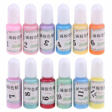12 Bottles Liquid Macaron Candy Resin Pigment Dye Resin Epoxy Jewelry DIY