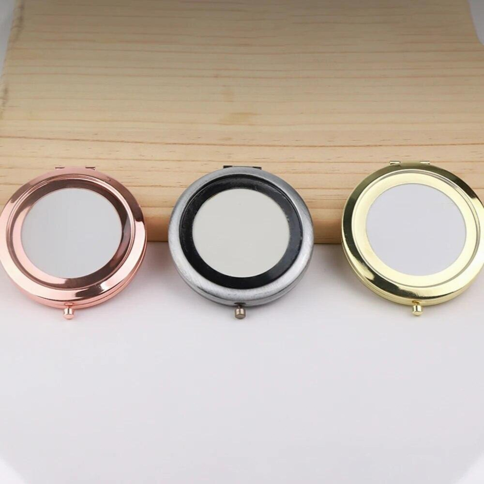 5pcs 57mm Folding Portable Mirror Compact Purses Pocket Makeup Mirror for Women Vintage Cosmetic Mirrors Beauty Tool
