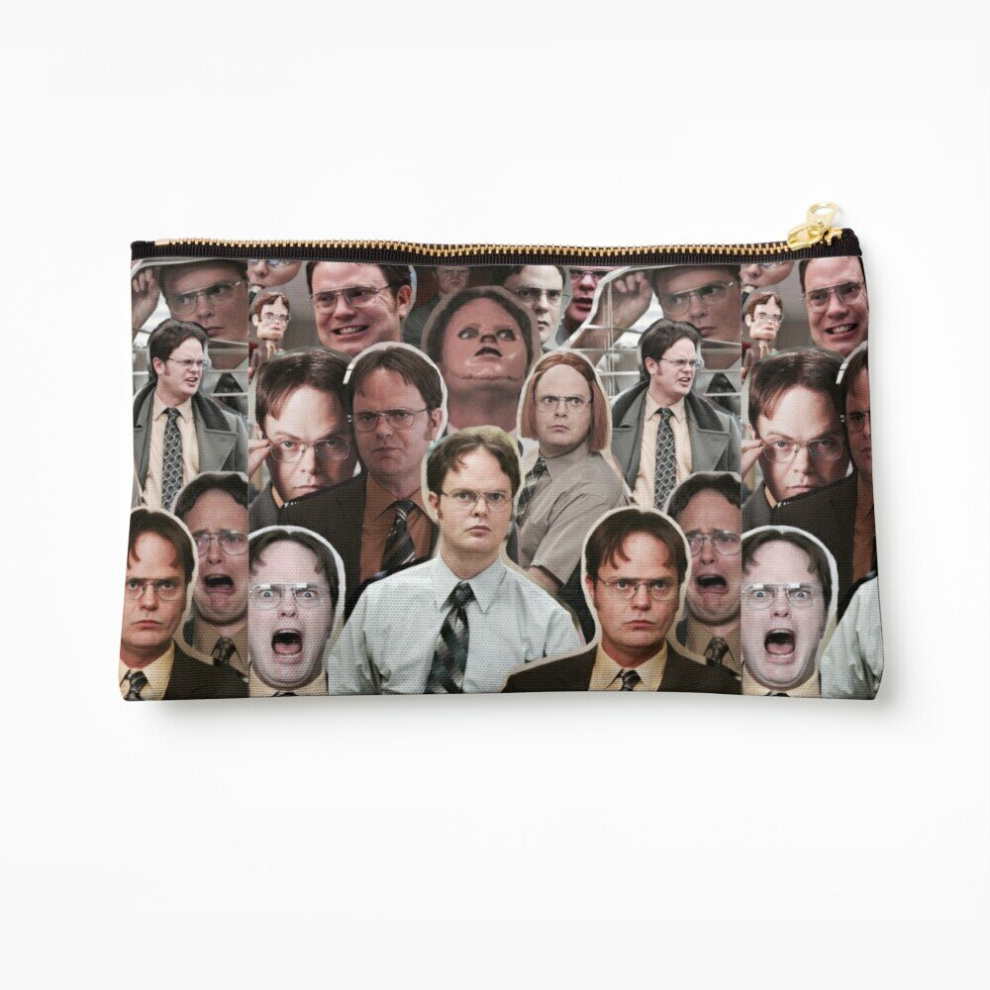 Whibos Makeup Bag Dwight Schrute - The Office Cosmetic Organizer Tyvek Paper Bags Zipper Pouch