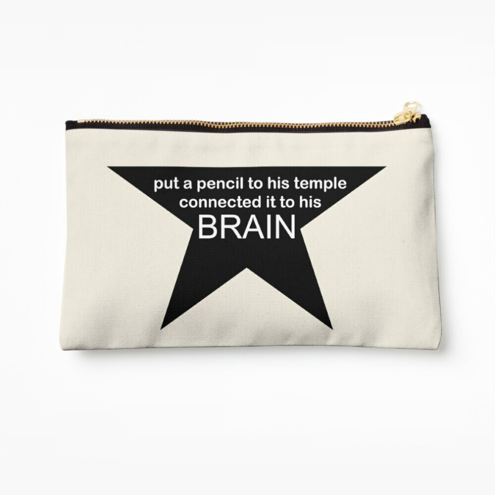 Whibos Makeup Bag Put A Pencil To His Temple Cosmetic Organizer Tyvek Paper Bags Zipper Pouch