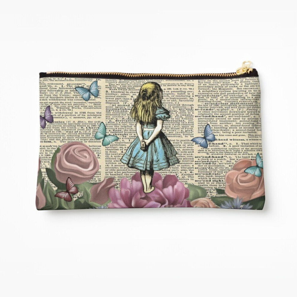 Whibos Makeup Bag Alice In Wonderland - Wonderland Garden Cosmetic Organizer Tyvek Paper Bags Zipper Pouch