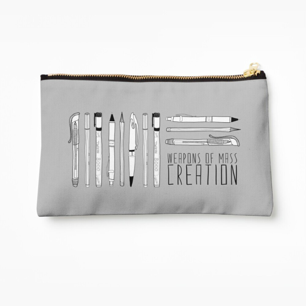 Whibos Makeup Bag Weapons Of Mass Creation Cosmetic Organizer Tyvek Paper Bags Zipper Pouch