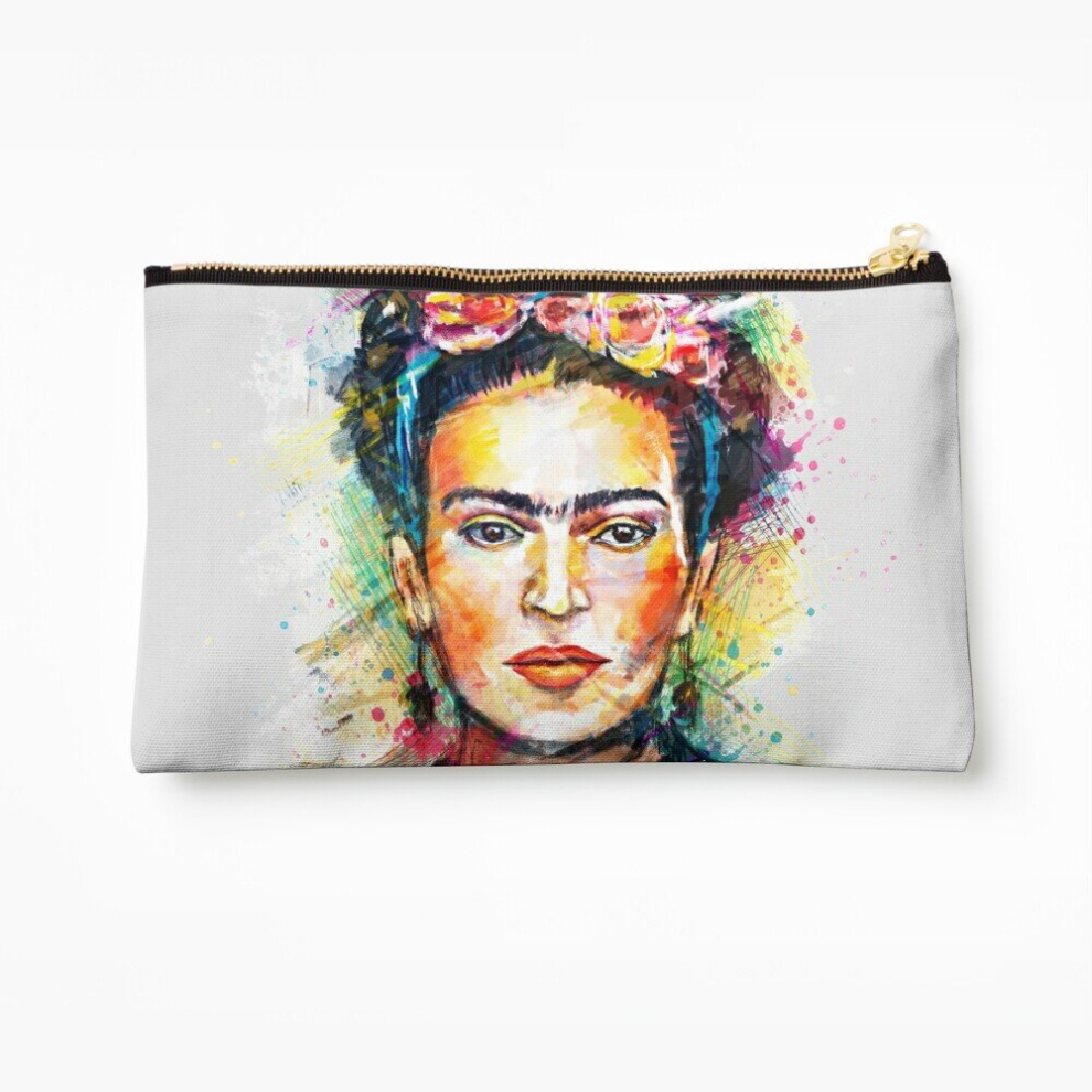Whibos Makeup Bag Frida Kahlo Cosmetic Organizer Tyvek Paper Bags Zipper Pouch