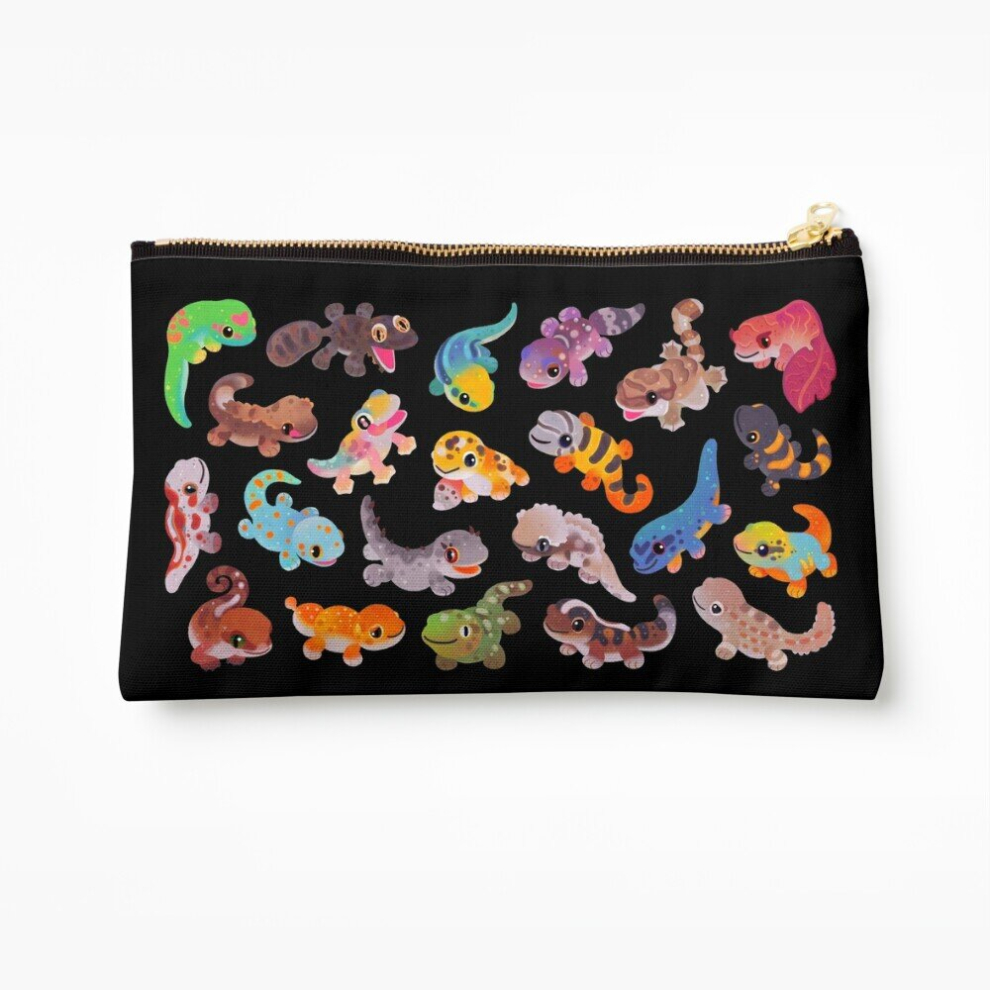 Whibos Makeup Bag Gecko Cosmetic Organizer Tyvek Paper Bags Zipper Pouch