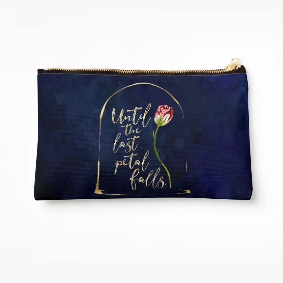 Whibos Makeup Bag Until The Last Petal Falls. Beauty And The Beast. Cosmetic Organizer Tyvek Paper Bags Zipper Pouch