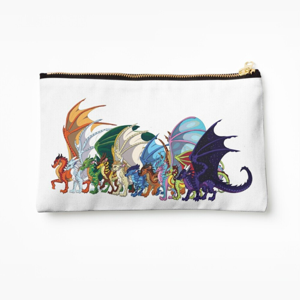 Whibos Makeup Bag Adult Wings Of Fire Dragon Tribes Cosmetic Organizer Tyvek Paper Bags Zipper Pouch