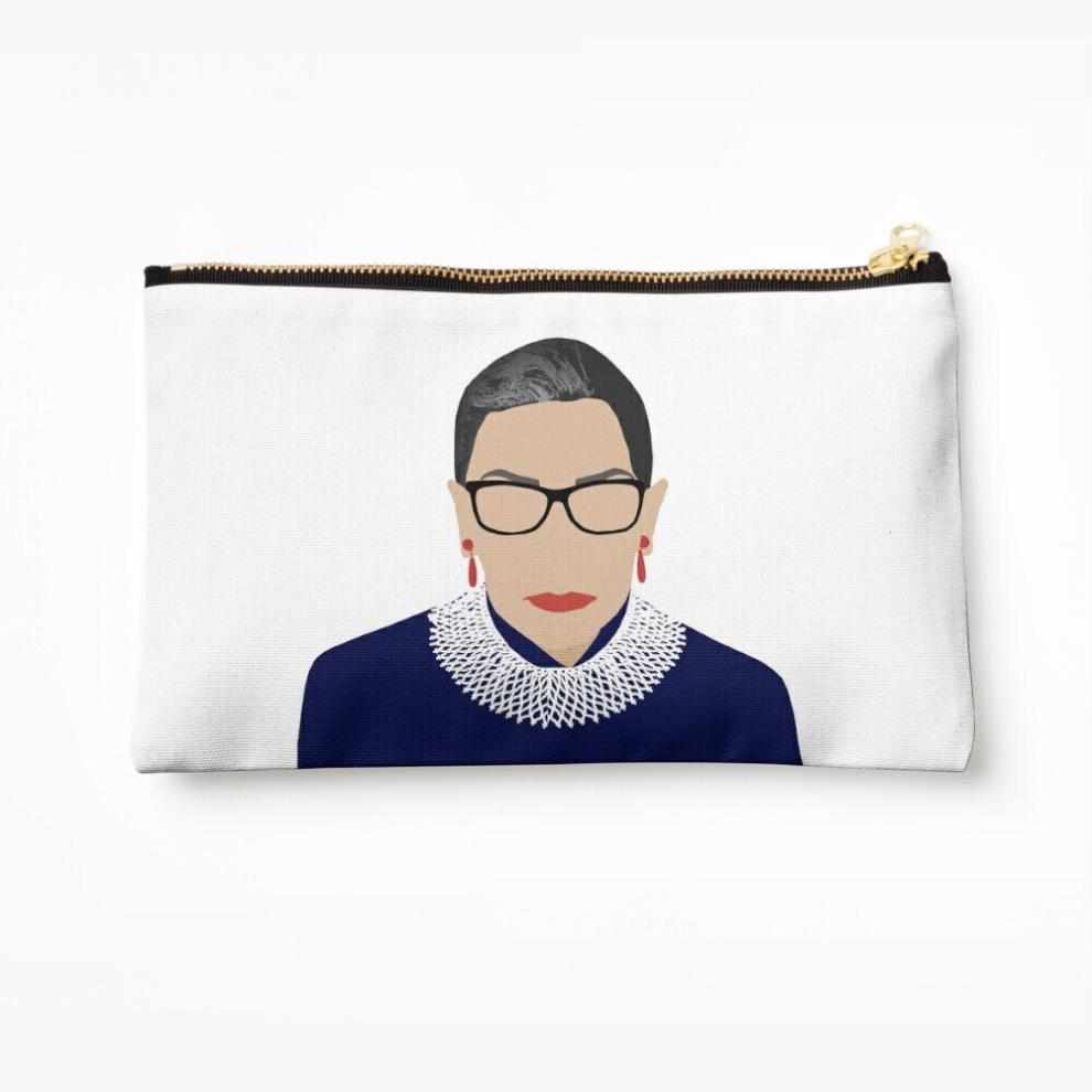 Whibos Makeup Bag Ruth Bader Ginsburg Cosmetic Organizer Tyvek Paper Bags Zipper Pouch