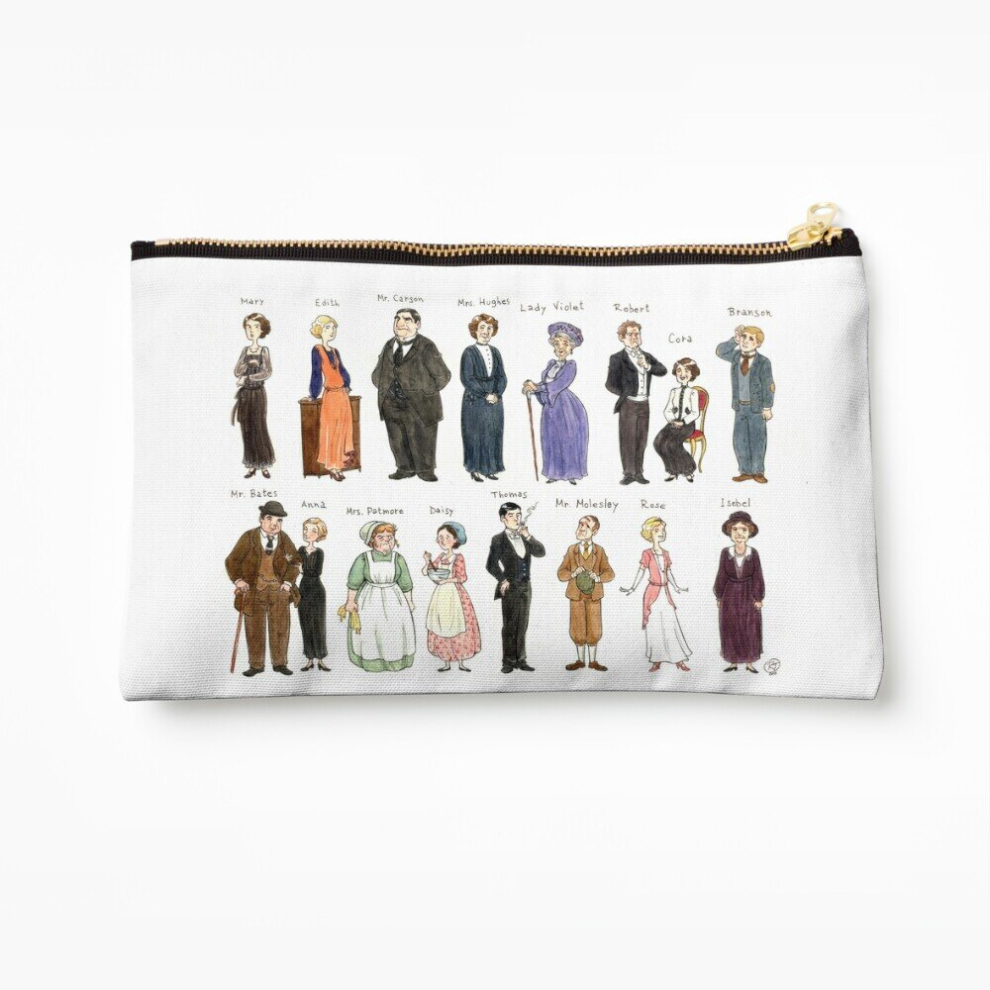 Whibos Makeup Bag Downton A. Portraits Cosmetic Organizer Tyvek Paper Bags Zipper Pouch