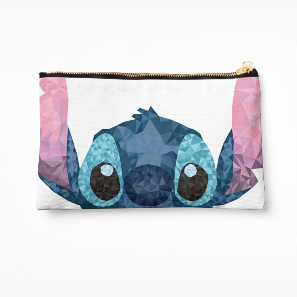 Whibos Makeup Bag Stitch Geometric (Lilo And Stitch) Cosmetic Organizer Tyvek Paper Bags Zipper Pouch