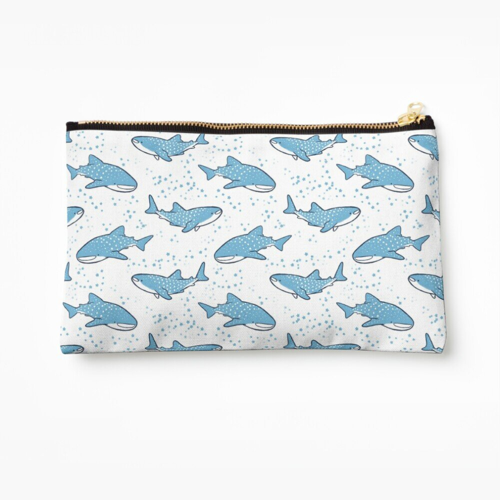 Whibos Light Makeup Bag Starry Whale Sharks ( Version) Cosmetic Organizer Tyvek Paper Bags Zipper Pouch