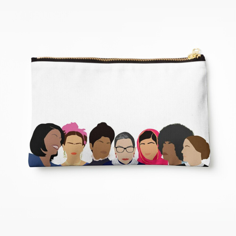 Whibos Makeup Bag Feminist Girl Gang- Squad Goals Cosmetic Organizer Tyvek Paper Bags Zipper Pouch