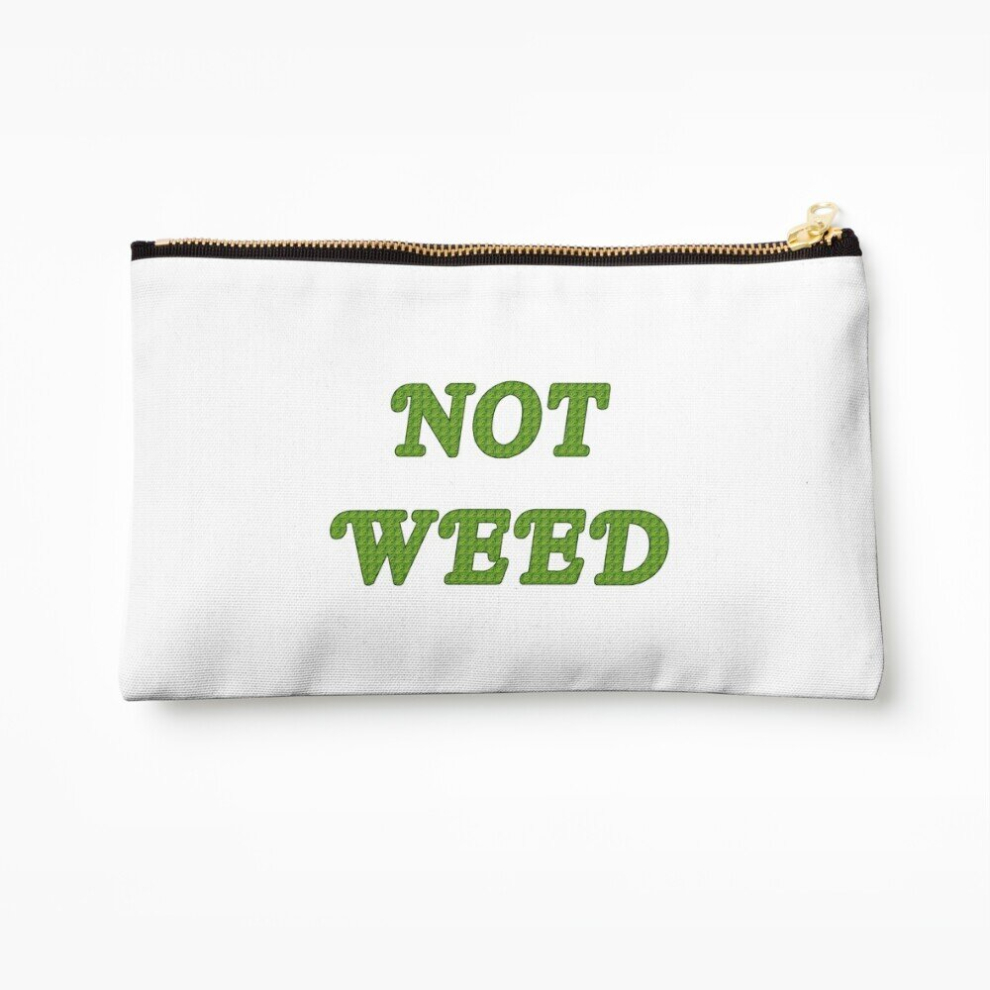 Whibos Makeup Bag Not Weed Cosmetic Organizer Tyvek Paper Bags Zipper Pouch