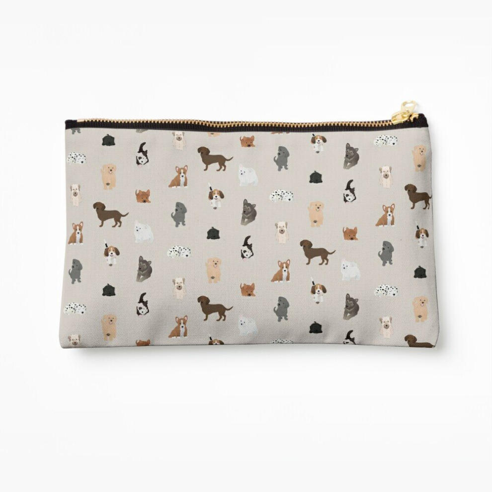Whibos Makeup Bag Puppies 2: More Pups Cosmetic Organizer Tyvek Paper Bags Zipper Pouch
