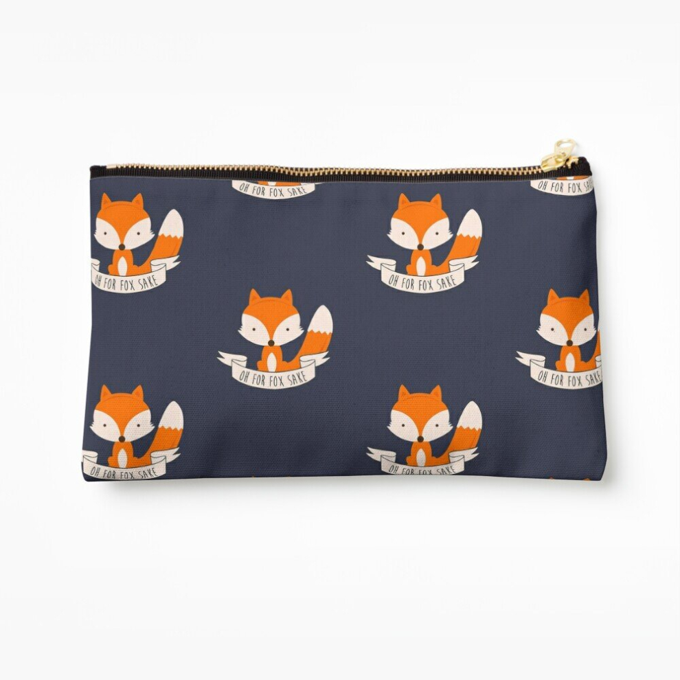 Whibos Makeup Bag Oh For Fox Sake Cosmetic Organizer Tyvek Paper Bags Zipper Pouch