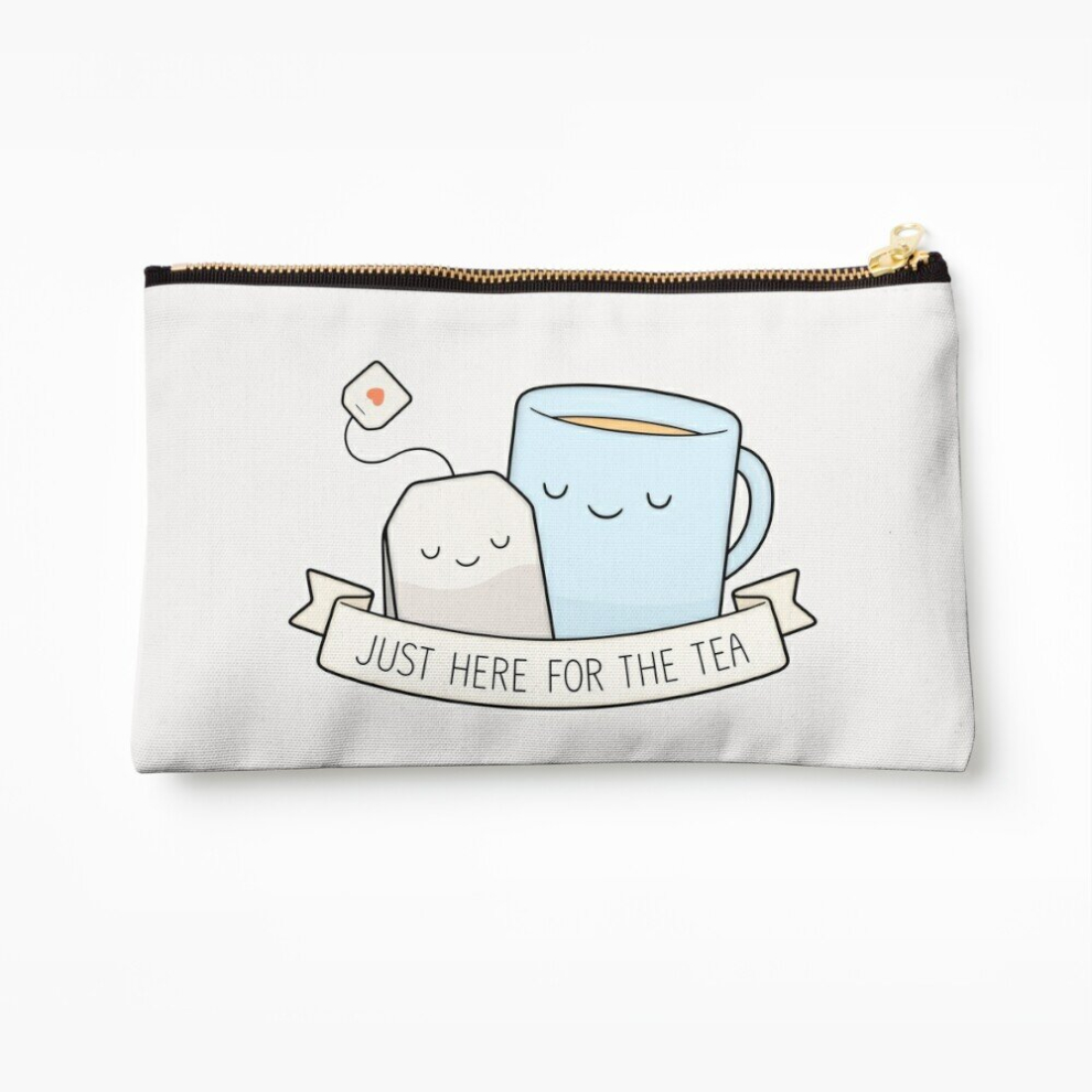 Whibos Makeup Bag Just Here For The Tea Cosmetic Organizer Tyvek Paper Bags Zipper Pouch