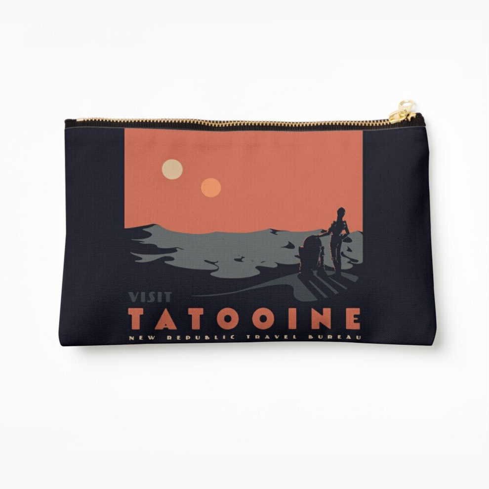 Whibos Makeup Bag Visit Tatooine Cosmetic Organizer Tyvek Paper Bags Zipper Pouch