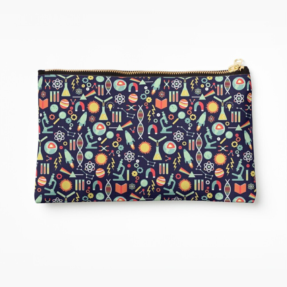 Whibos Makeup Bag Science Studies Cosmetic Organizer Tyvek Paper Bags Zipper Pouch