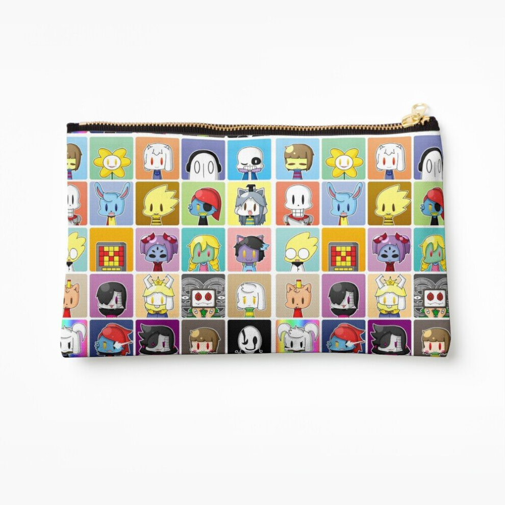 Whibos Makeup Bag Undertale Cosmetic Organizer Tyvek Paper Bags Zipper Pouch