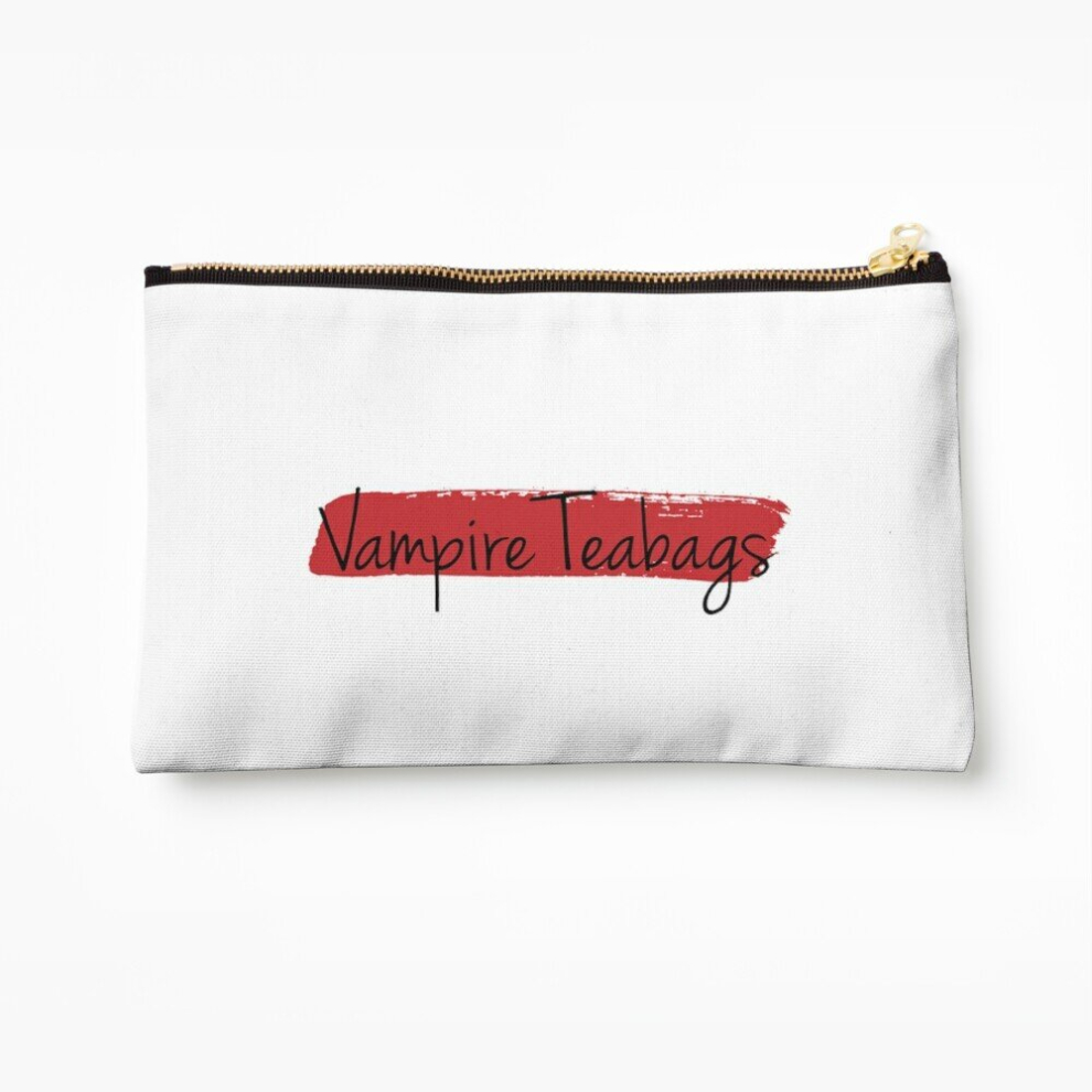 Whibos Makeup Bag Vampire Teabags Cosmetic Organizer Tyvek Paper Bags Zipper Pouch